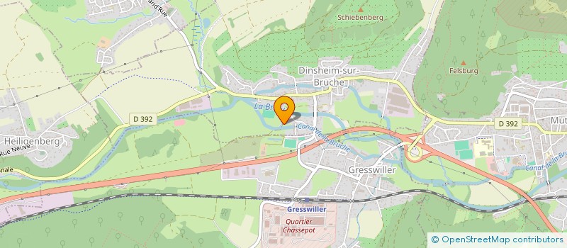 localisation de l'entreprise MONSIEUR ALAIN BERGE  DINSHEIM-SUR-BRUCHE