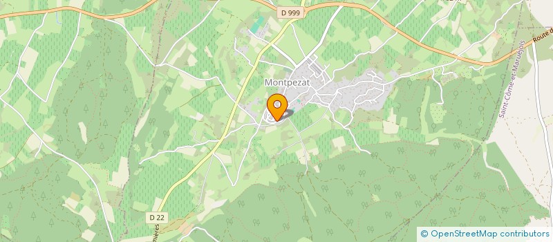 localisation de l'entreprise MONSIEUR ALAIN BERGOGNE  MONTPEZAT