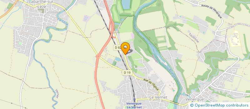 localisation de l'entreprise MONSIEUR ALAIN BERNADOU  VERNET