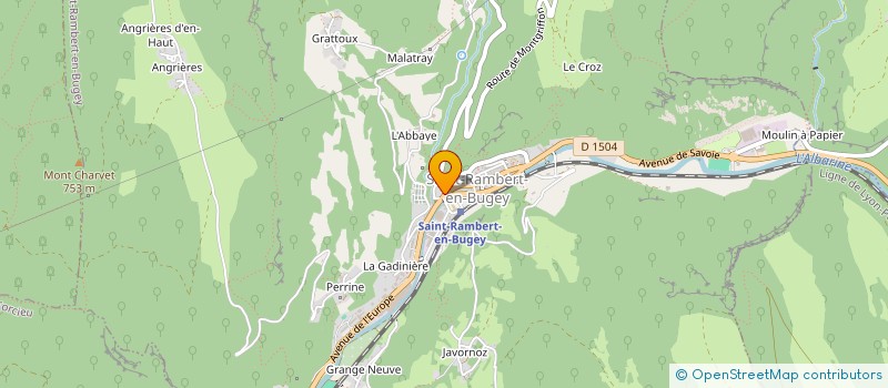 localisation de l'entreprise MONSIEUR ALAIN BERNARD à SAINT-RAMBERT-EN-BUGEY