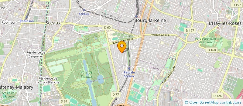 localisation de l'entreprise MONSIEUR ALAIN BERNARD à SCEAUX