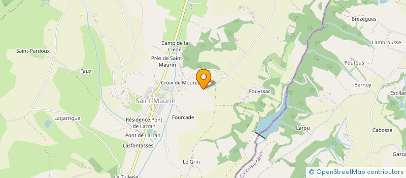 localisation de l'entreprise MONSIEUR ALAIN BERNAT  SAINT-MAURIN