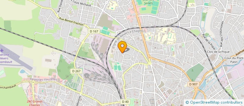 localisation de l'entreprise MONSIEUR ALAIN BERNIER à NEVERS