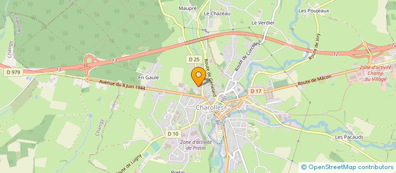 localisation de l'entreprise MONSIEUR ALAIN BERNIGAUD  VAUDEBARRIER