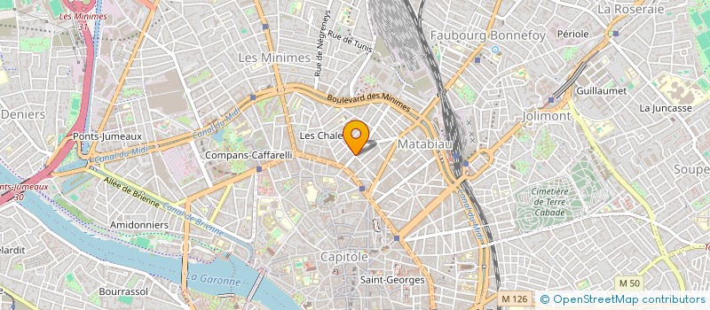 localisation de l'entreprise MONSIEUR ALAIN BERNIOLLES  TOULOUSE