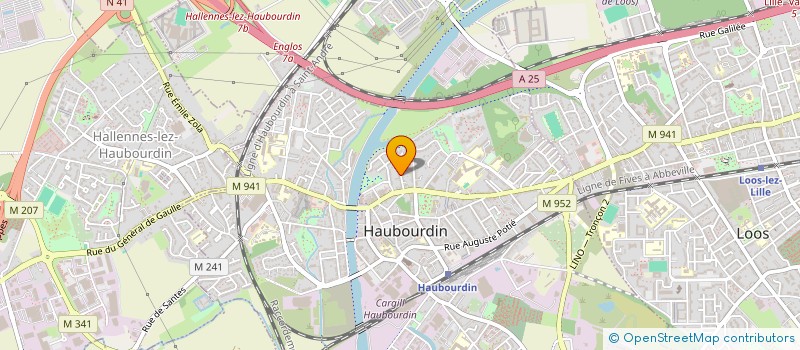 localisation de l'entreprise MONSIEUR ALAIN BERQUET  HAUBOURDIN