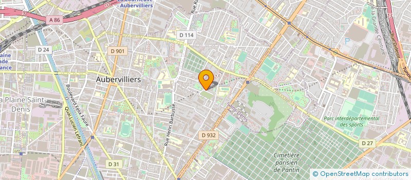 localisation de l'entreprise MONSIEUR ALAIN BERRI à AUBERVILLIERS