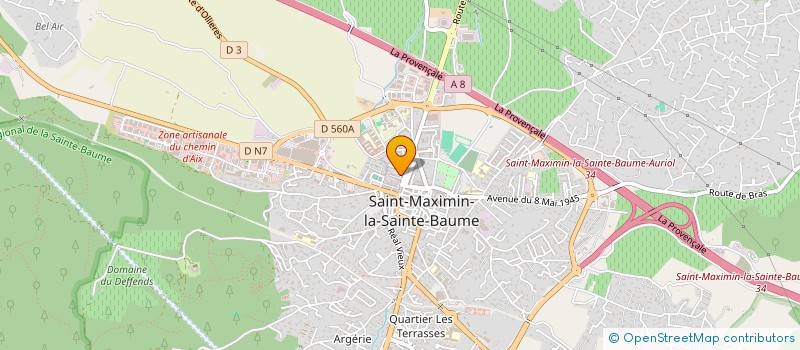 localisation de l'entreprise MONSIEUR ALAIN BERTAUD à SAINT-MAXIMIN-LA-SAINTE-BAUME