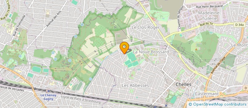 localisation de l'entreprise MONSIEUR ALAIN BERTAUD  CHELLES