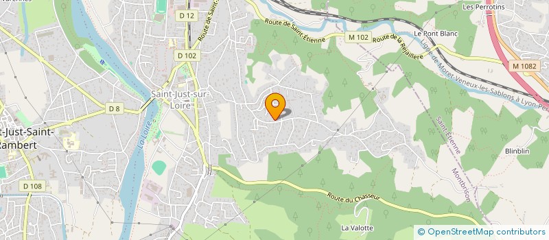 localisation de l'entreprise MONSIEUR ALAIN BERTHEAS  SAINT-JUST-SAINT-RAMBERT