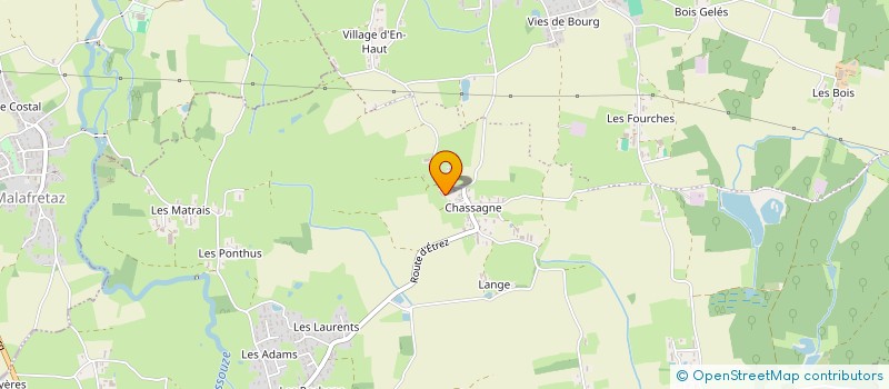 localisation de l'entreprise MONSIEUR ALAIN BERTHET  BRESSE VALLONS