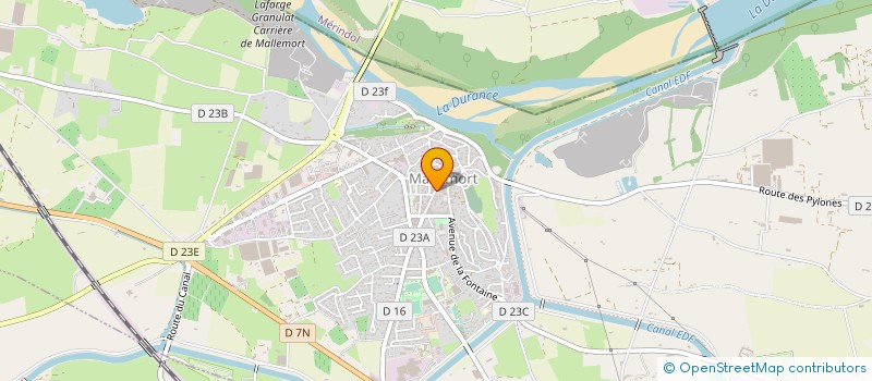 localisation de l'entreprise MONSIEUR ALAIN BERTHOLET  MALLEMORT