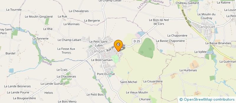 localisation de l'entreprise MONSIEUR ALAIN BERTIN à LANGAN