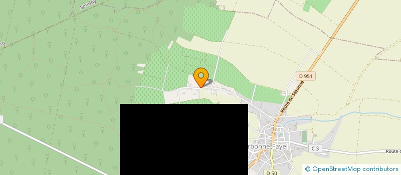 localisation de l'entreprise MONSIEUR ALAIN BERTON  BARBONNE-FAYEL