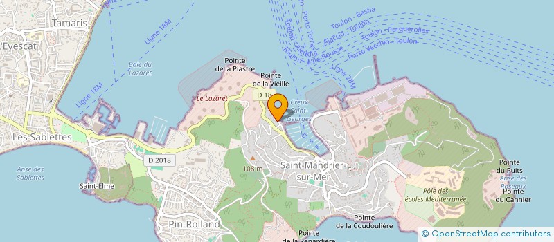 localisation de l'entreprise MONSIEUR ALAIN BERTRAND à SAINT-MANDRIER-SUR-MER
