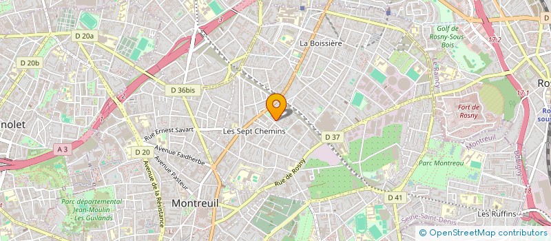 localisation de l'entreprise MONSIEUR ALAIN BERTRAND à MONTREUIL