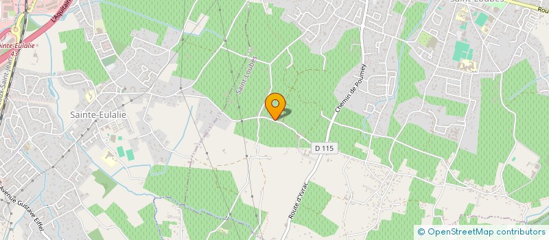 localisation de l'entreprise MONSIEUR ALAIN BERTRAND  SAINT-LOUBES