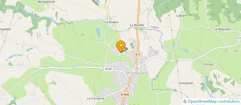 localisation de l'entreprise MONSIEUR ALAIN BES  ROUSSENNAC