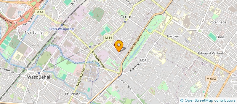 localisation de l'entreprise MONSIEUR ALAIN BESNARD  CROIX