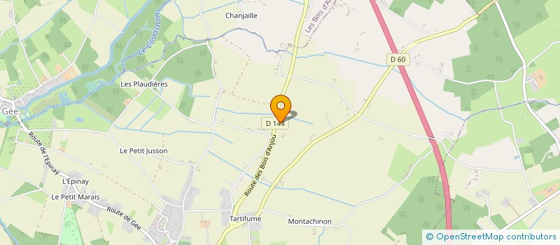 localisation de l'entreprise MONSIEUR ALAIN BESNARDEAU  LES BOIS D'ANJOU