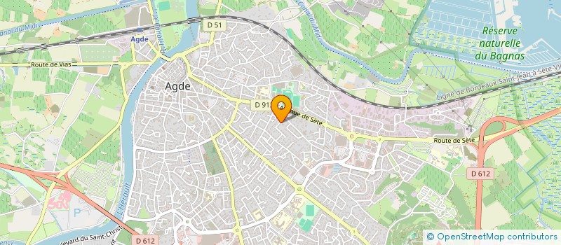 localisation de l'entreprise MONSIEUR ALAIN BESSEDE  AGDE