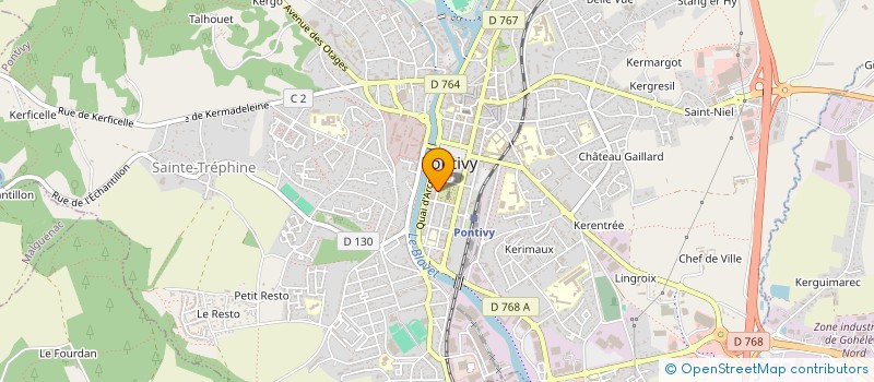 localisation de l'entreprise MONSIEUR ALAIN BESSONART  PONTIVY