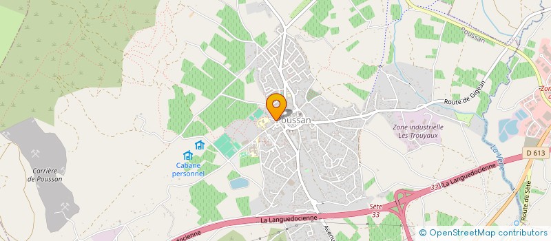 localisation de l'entreprise MONSIEUR ALAIN BETTI  POUSSAN