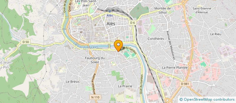 localisation de l'entreprise MONSIEUR ALAIN BETTON à ALES