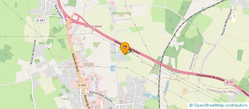 localisation de l'entreprise MONSIEUR ALAIN BEUNAS  VARENNES-VAUZELLES