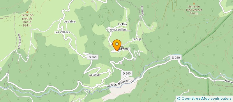 localisation de l'entreprise MONSIEUR ALAIN BEVENGUT  CREYSSEILLES