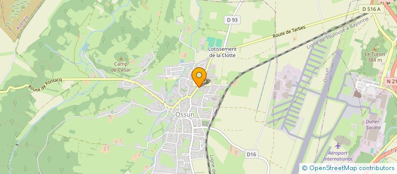 localisation de l'entreprise MONSIEUR ALAIN BIALADE  OSSUN