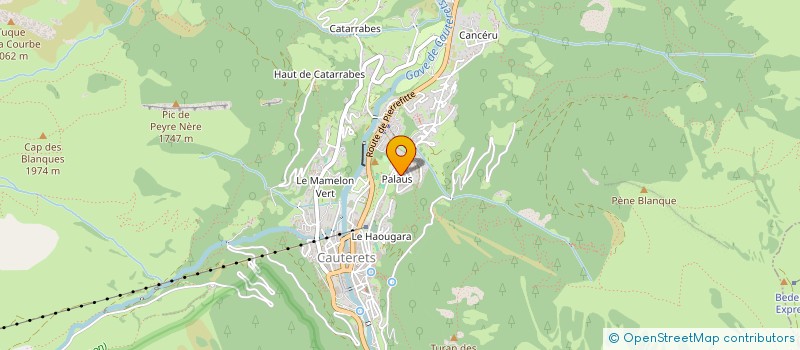 localisation de l'entreprise MONSIEUR ALAIN BIANCHI  CAUTERETS