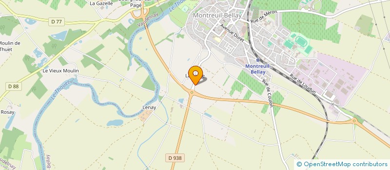 localisation de l'entreprise MONSIEUR ALAIN BICHON  MONTREUIL-BELLAY