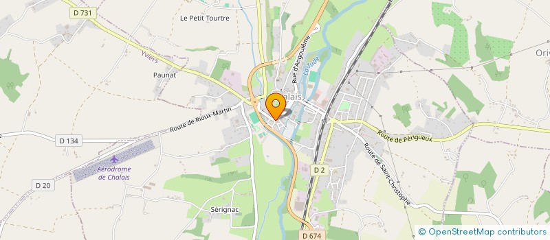 localisation de l'entreprise MONSIEUR ALAIN BIDOUARD à CHALAIS