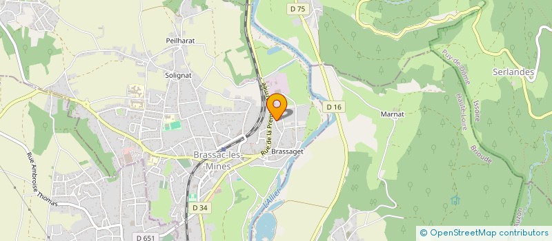 localisation de l'entreprise MONSIEUR ALAIN BIGONI  BRASSAC-LES-MINES