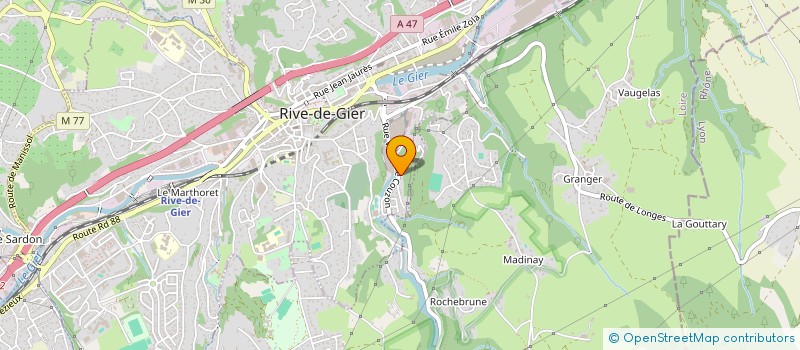 localisation de l'entreprise MONSIEUR ALAIN BILLAC  RIVE-DE-GIER