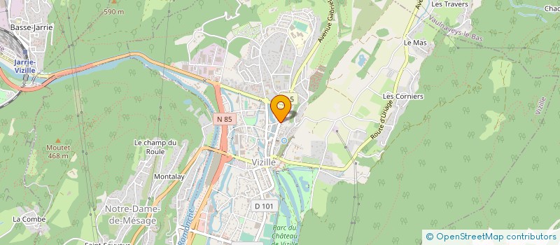 localisation de l'entreprise MONSIEUR ALAIN BILLET à VIZILLE