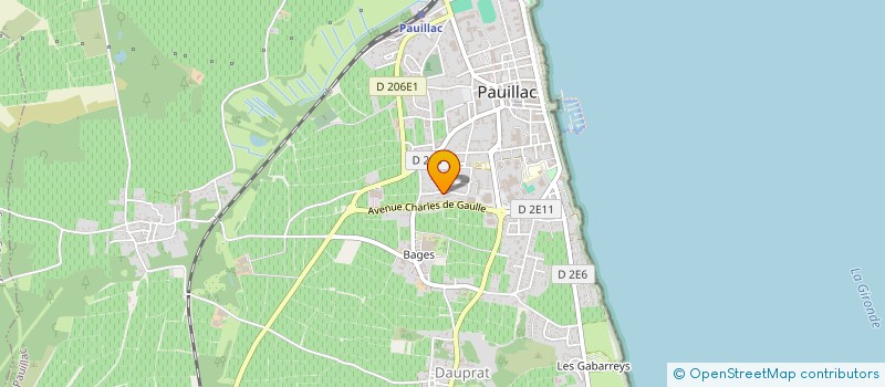 localisation de l'entreprise MONSIEUR ALAIN BIROCHEAU à PAUILLAC