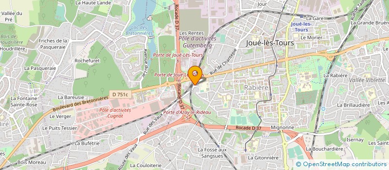 localisation de l'entreprise MONSIEUR ALAIN BIZET  JOUE-LES-TOURS