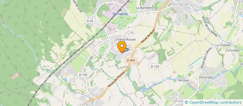 localisation de l'entreprise MONSIEUR ALAIN BLANC à PERRIGNIER