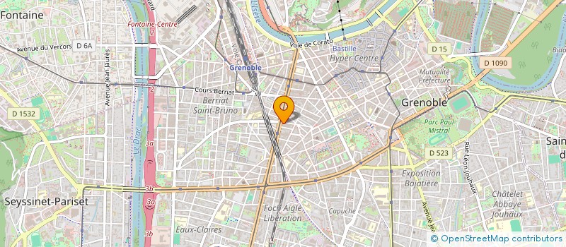 localisation de l'entreprise MONSIEUR ALAIN BLANC  GRENOBLE