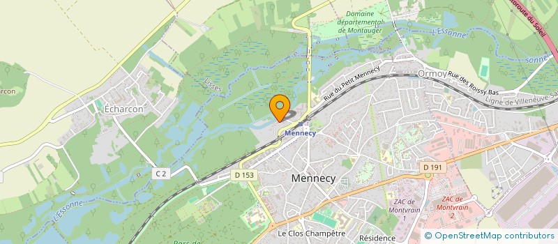 localisation de l'entreprise MONSIEUR ALAIN BLANCHARD à MENNECY