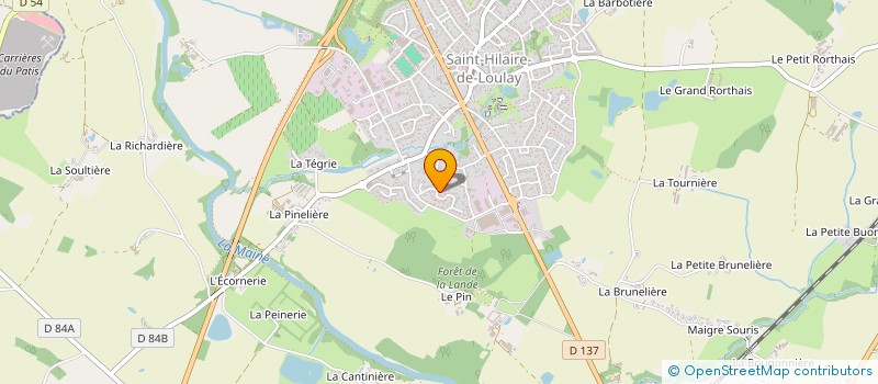 localisation de l'entreprise MONSIEUR ALAIN BLANCHARD à MONTAIGU-VENDEE