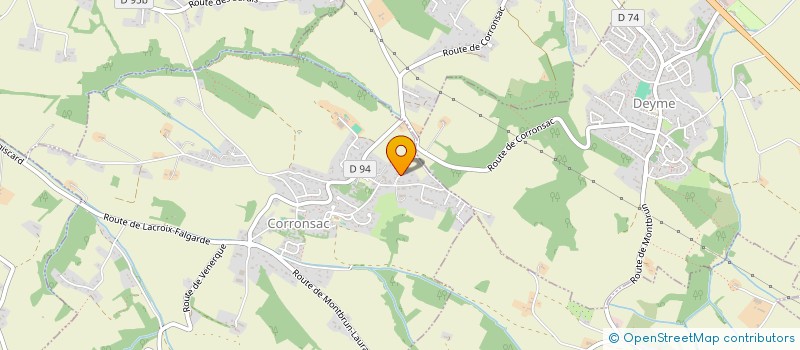 localisation de l'entreprise MONSIEUR ALAIN BLANCHARD  CORRONSAC