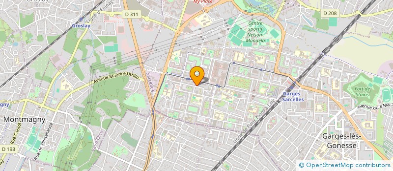 localisation de l'entreprise MONSIEUR ALAIN BLANCHET  SARCELLES