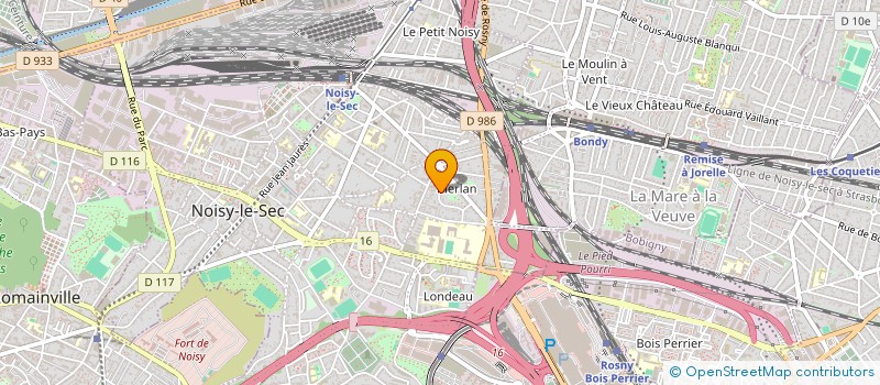 localisation de l'entreprise MONSIEUR ALAIN BLANCHETEAU à NOISY-LE-SEC