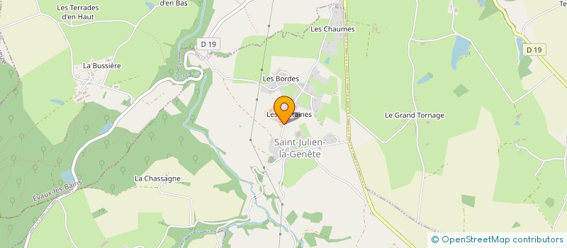 localisation de l'entreprise MONSIEUR ALAIN BLANCHON  SAINT-JULIEN-LA-GENETE