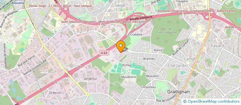 localisation de l'entreprise MONSIEUR ALAIN BLANCO  GRADIGNAN