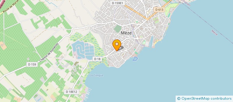 localisation de l'entreprise MONSIEUR ALAIN BLANQUET  BOUZIGUES