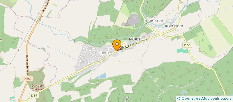 localisation de l'entreprise MONSIEUR ALAIN BLIES  BOUST